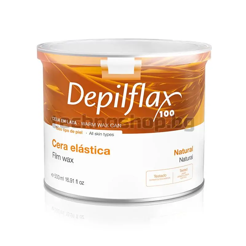 DEPILFLAX 100 ELASTYCZNY WOSK DO DEPILACJI PUSZKA 500ML NATURALNY