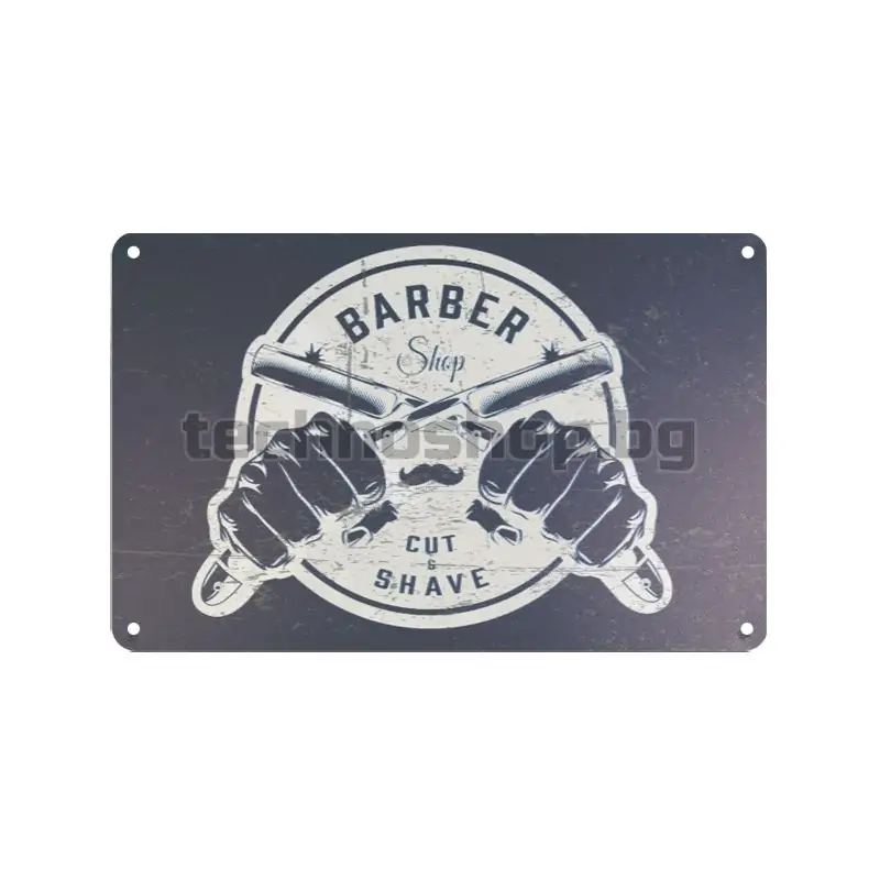 Декоративна дъска за бръснар Barber Shop Cut&Shave - B034