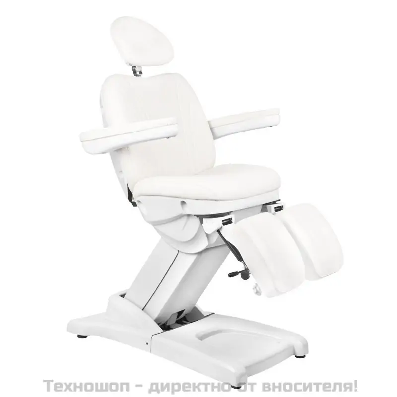 Електрически козметичен стол с 3 мотора - бял Azzurro 872S Pro - product 707693